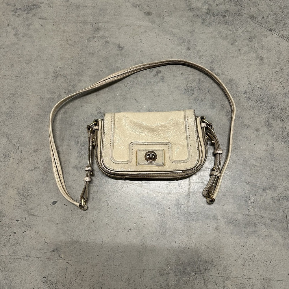 Marc By Marc Jacobs Pebbled Leather Zip Revolution Flap Crossbody Purse Small